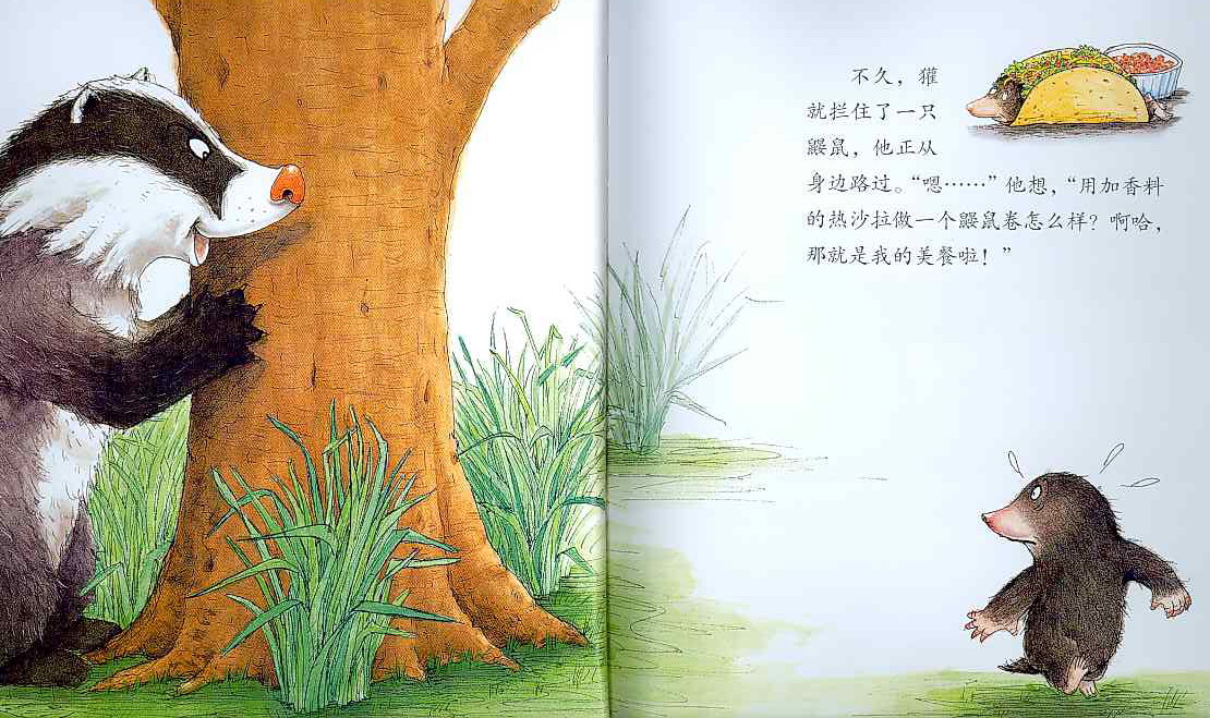 獾的美餐 (04),绘本,绘本故事,绘本阅读,故事书,童书,图画书,课外阅读